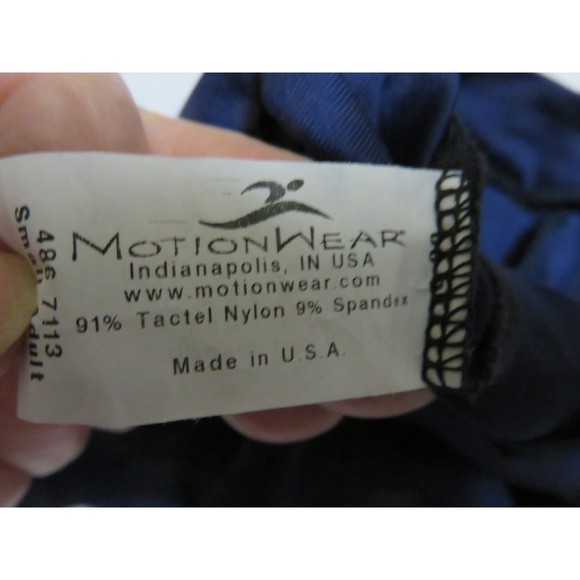 2 PAIR OF DANCE SHORTS RED LEAPING LEOTARD & BLUE MOTION WEAR SIZE ADULT SMALL - Picture 4 of 8